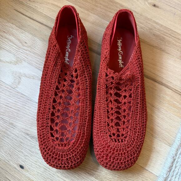 Jeffrey Campbell Figure Eight Crochet Flats - Picture 7 of 9